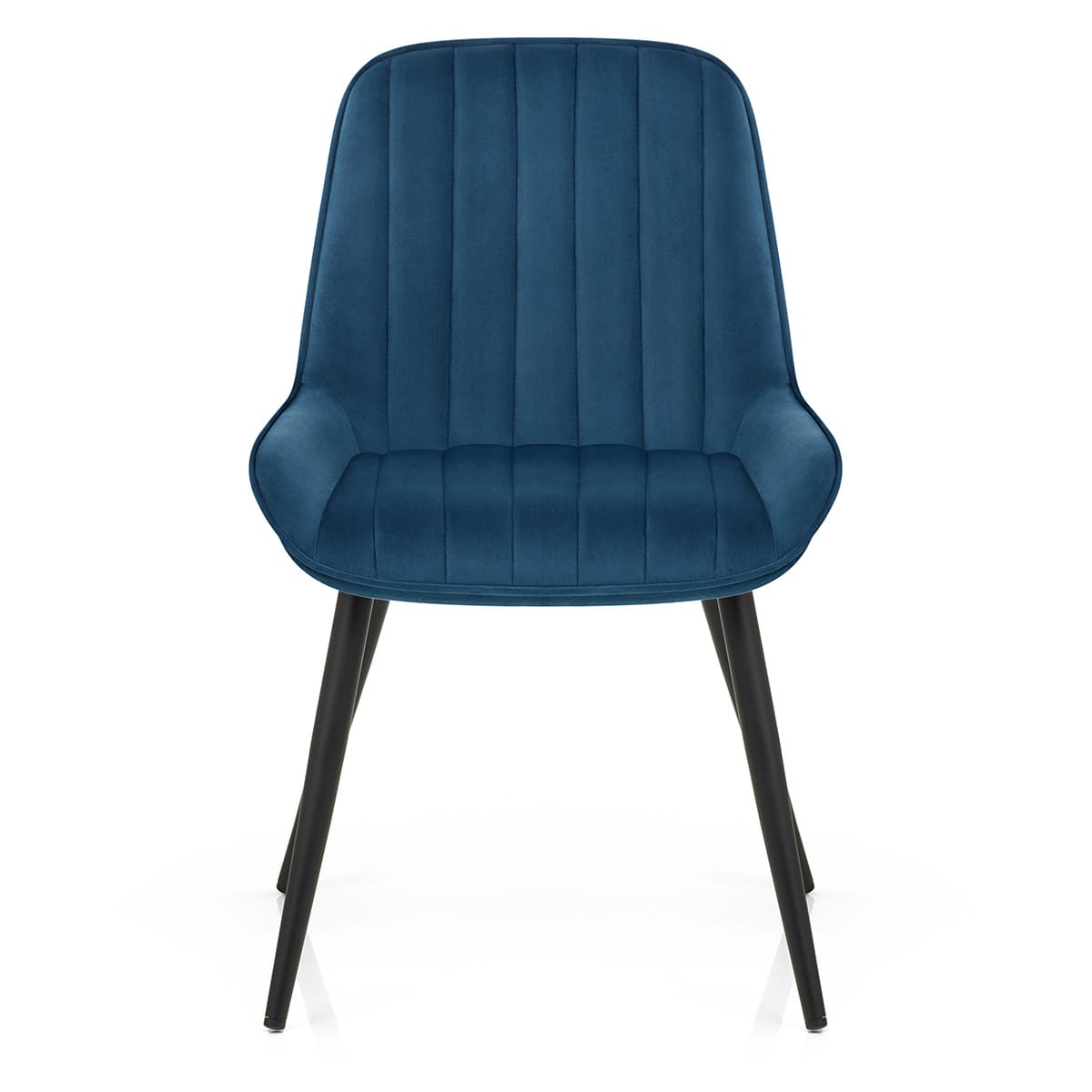 Sedia Velluto Satinata - Mustang Blu Scuro