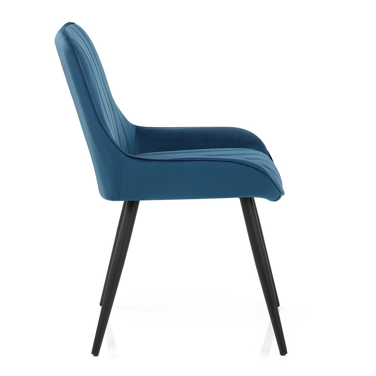 Sedia Velluto Satinata - Mustang Blu Scuro