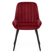 Sedia Velluto Satinata - Mustang Rosso