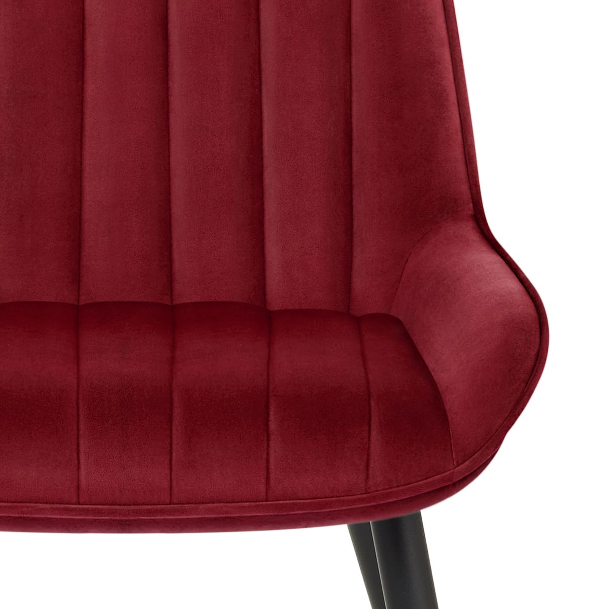 Sedia Velluto Satinata - Mustang Rosso