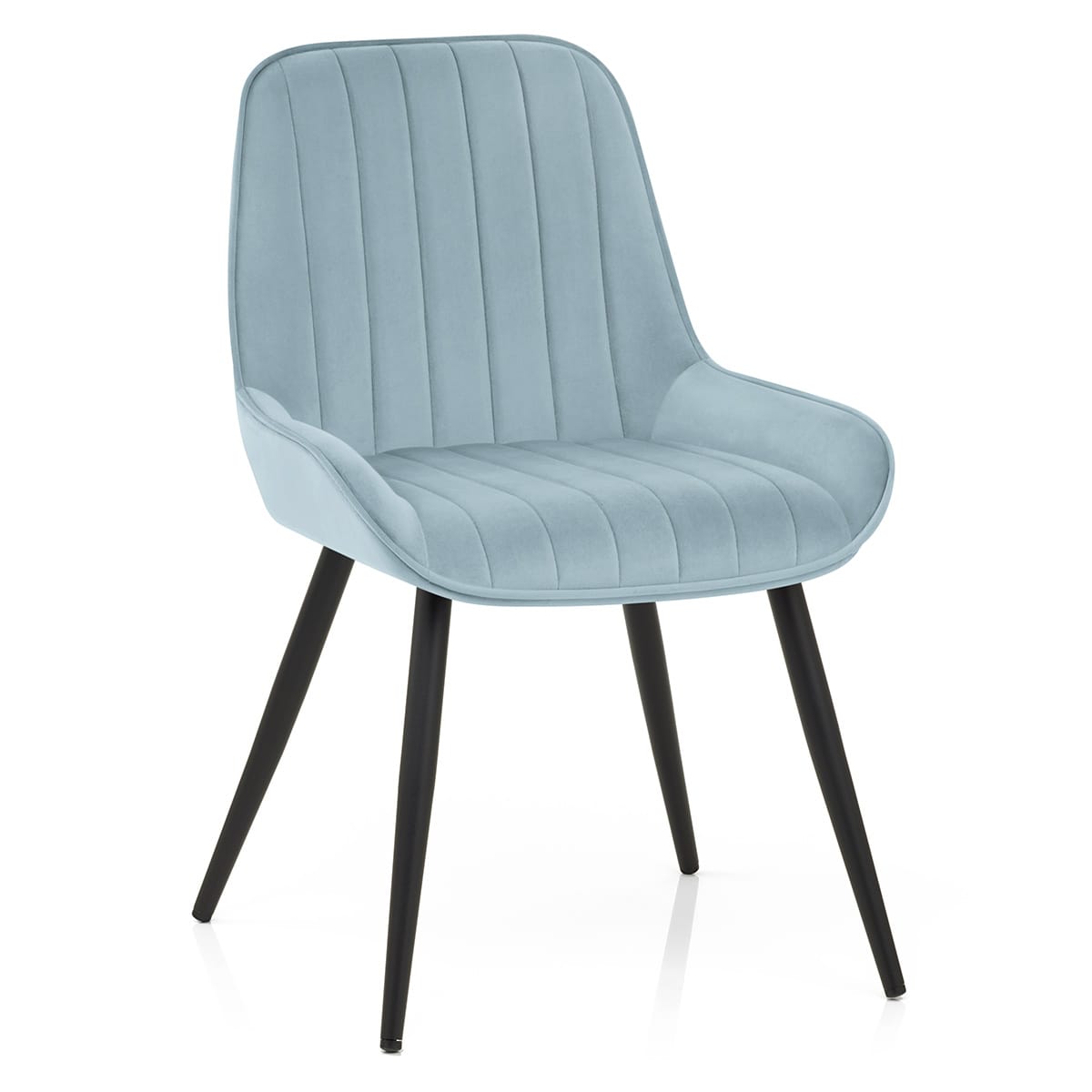 Sedia Velluto Satinata - Mustang Blu
