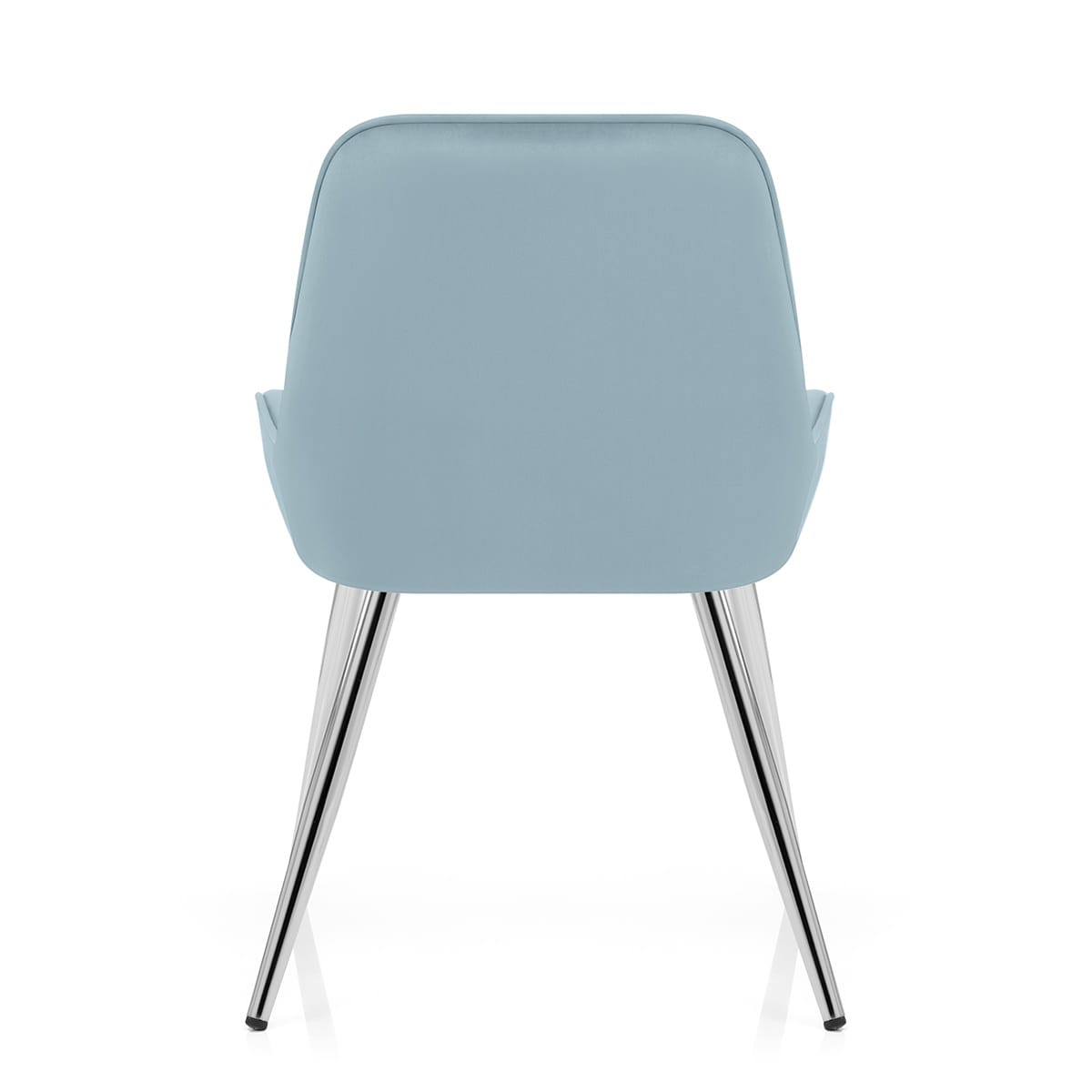 Sedia Velluto Cromata - Mustang Blu