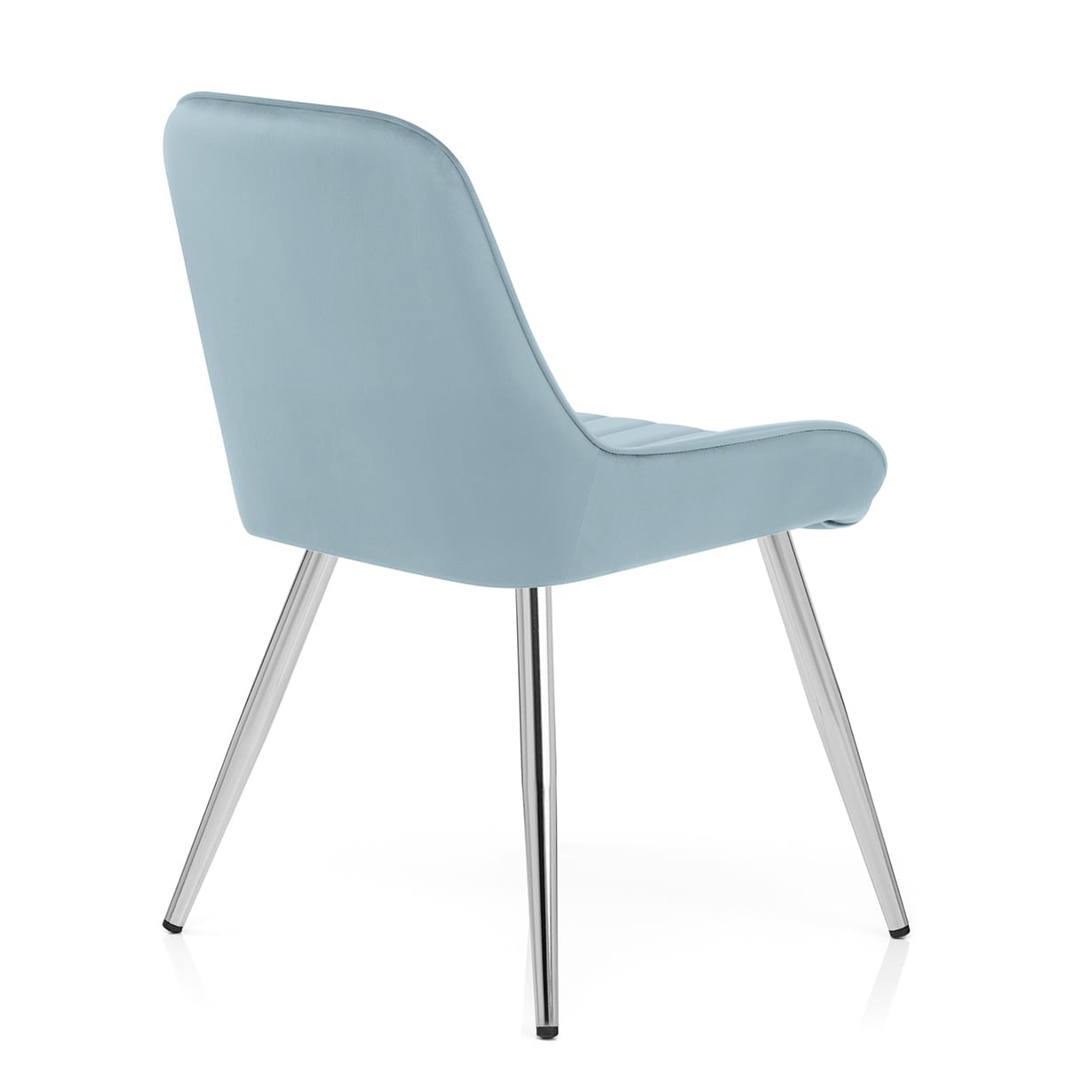 Sedia Velluto Cromata - Mustang Blu