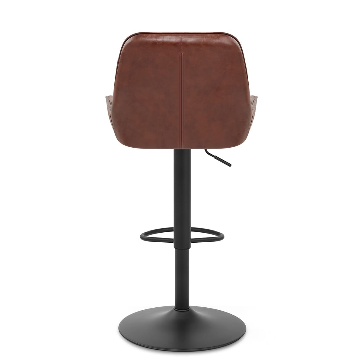 Sgabello Ecopelle - Mustang Marrone