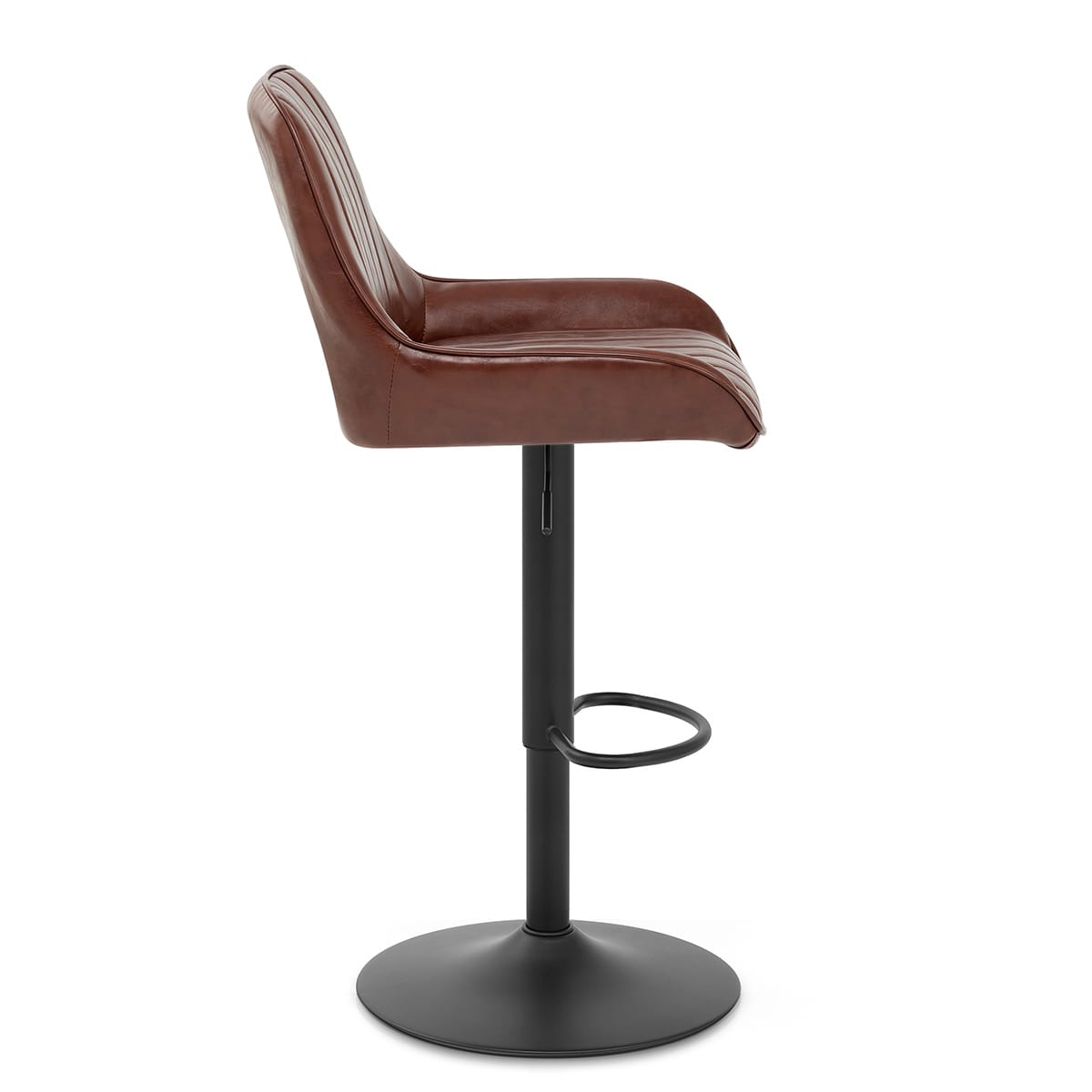 Sgabello Ecopelle - Mustang Marrone