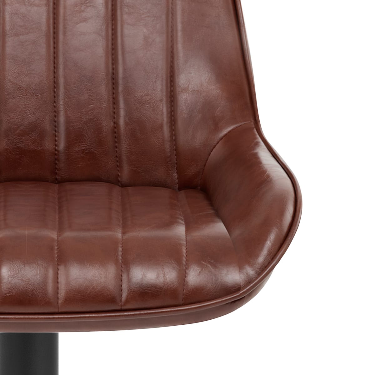 Sgabello Ecopelle - Mustang Marrone