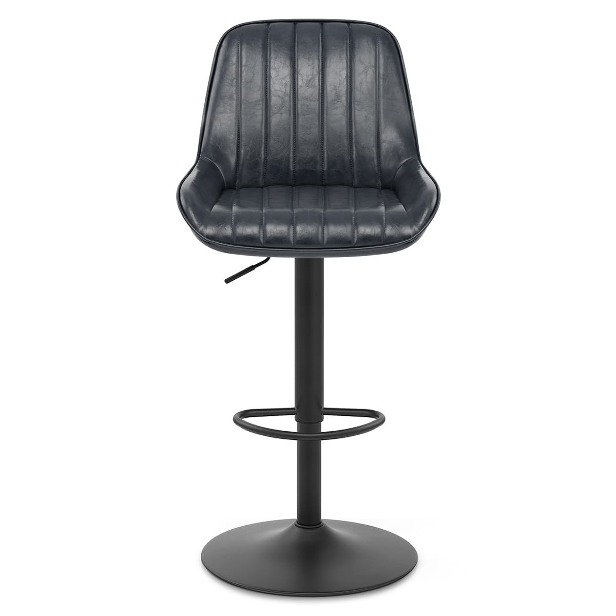 Sgabello Ecopelle - Mustang Blu Scuro