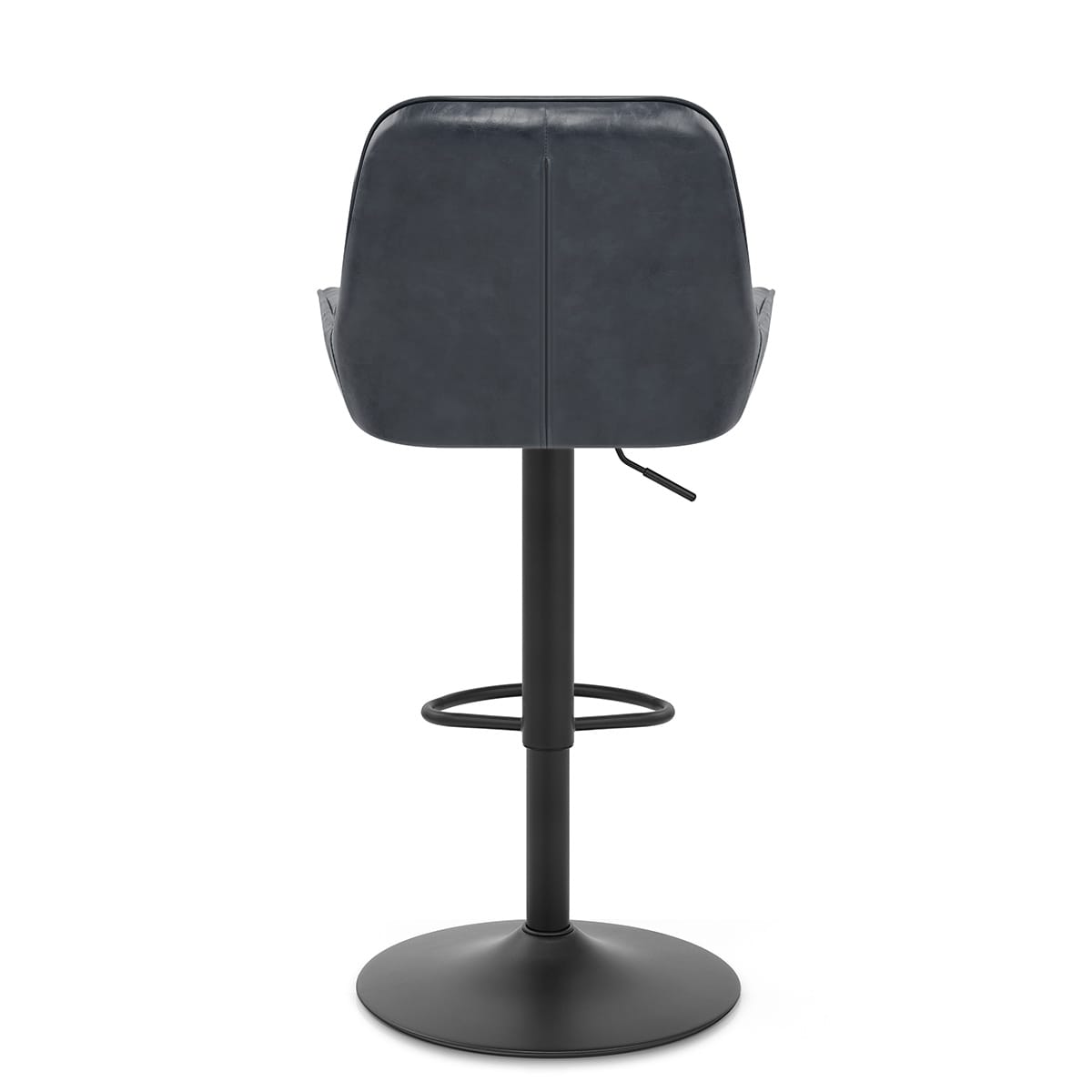 Sgabello Ecopelle - Mustang Blu Scuro