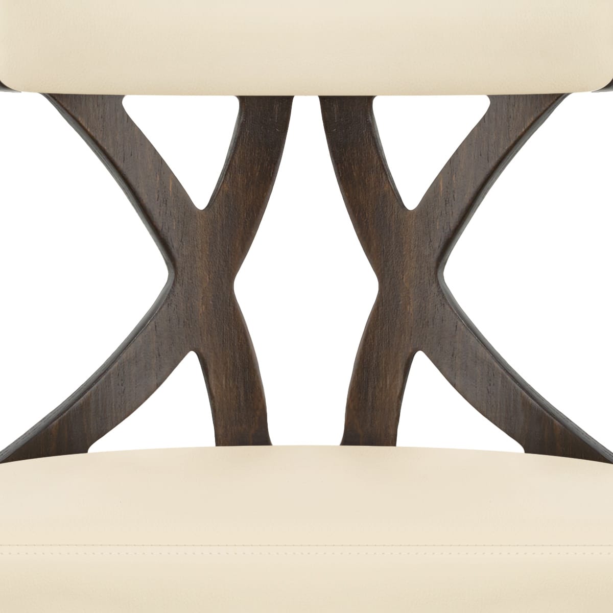 Sgabello da Bar Ecopelle Noce - Nash Crema