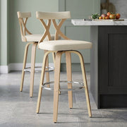 Sgabello da bar Ecopelle - Nash Crema