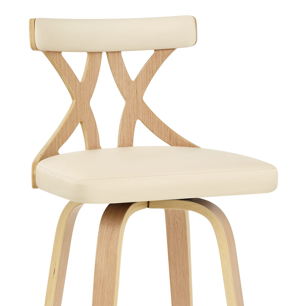 Sgabello da bar Ecopelle - Nash Crema