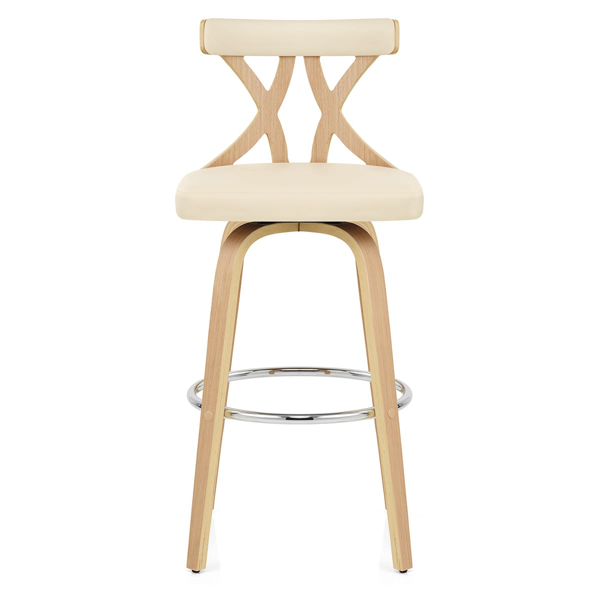 Sgabello da bar Ecopelle - Nash Crema