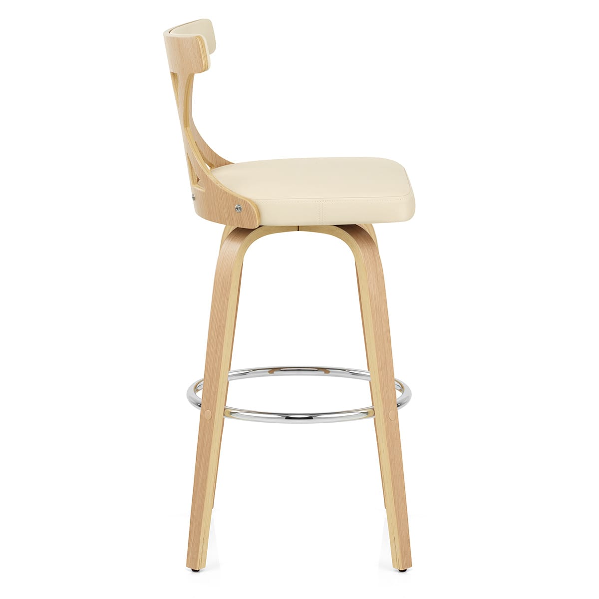 Sgabello da bar Ecopelle - Nash Crema
