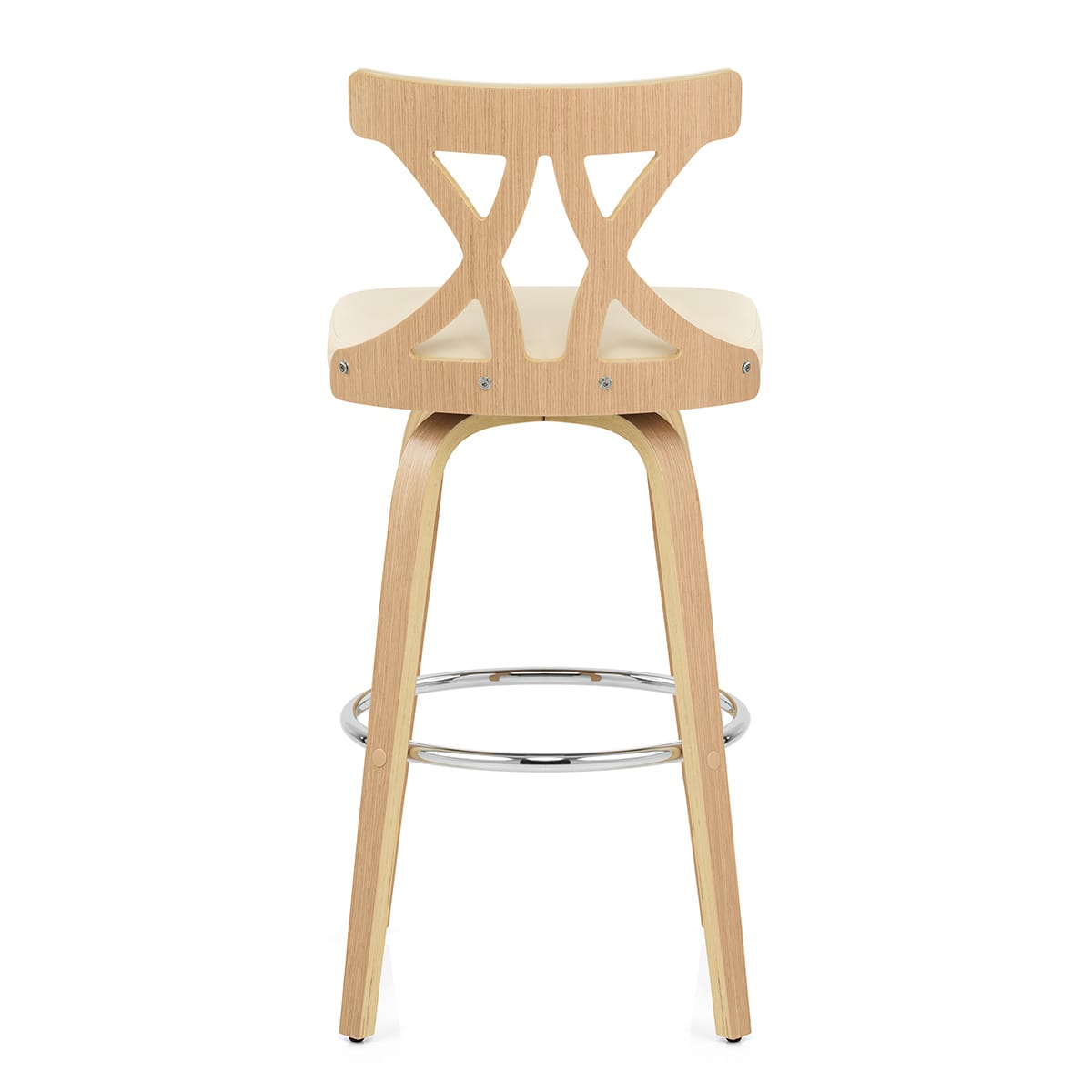 Sgabello da bar Ecopelle - Nash Crema