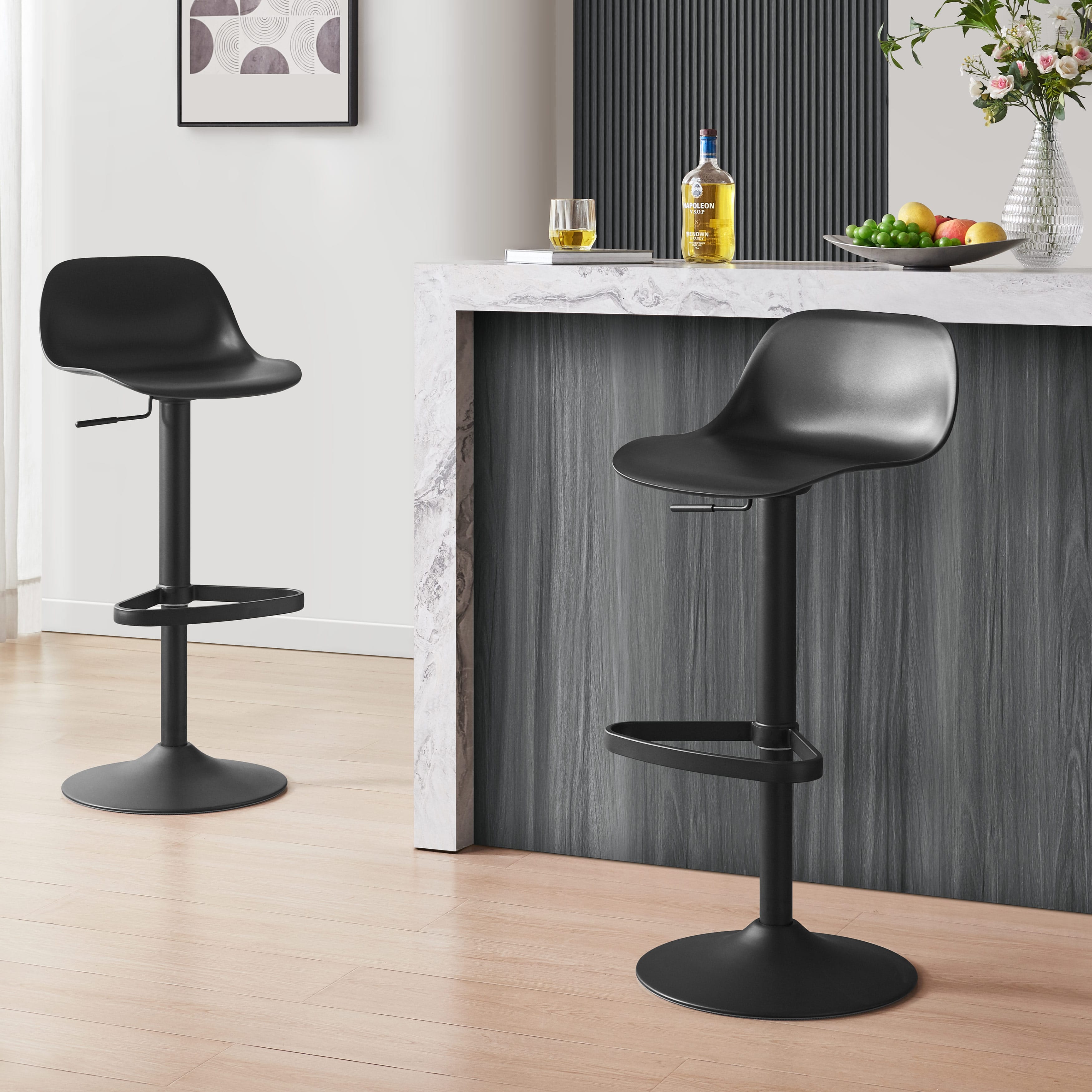 Sgabello Bar - Nero Nero
