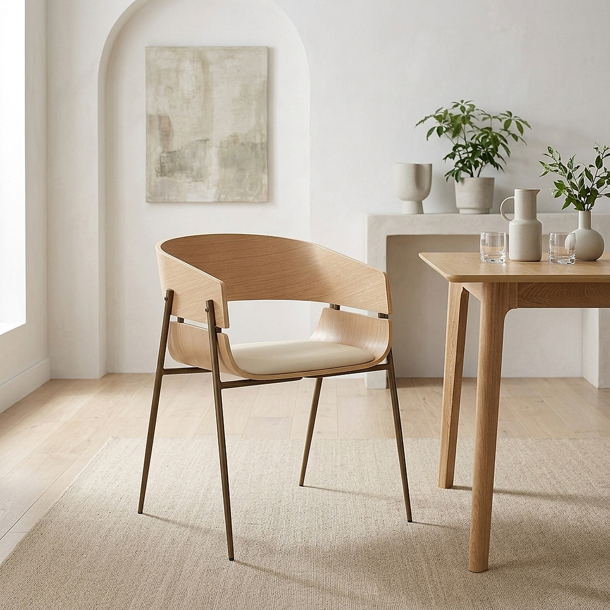 Sedia Legno - Nevada Crema