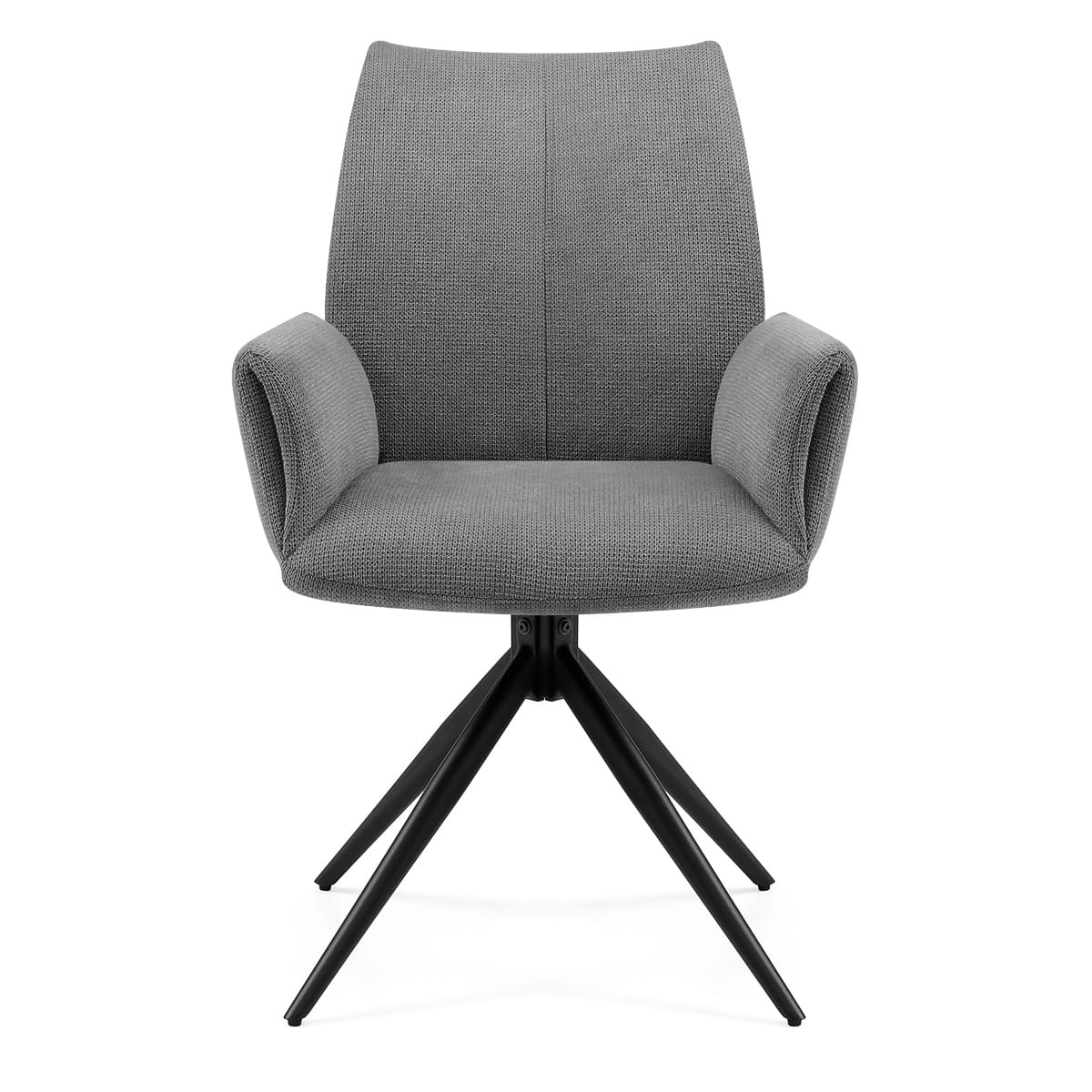 Sedia Tessuto con Braccioli - Neve Grigio