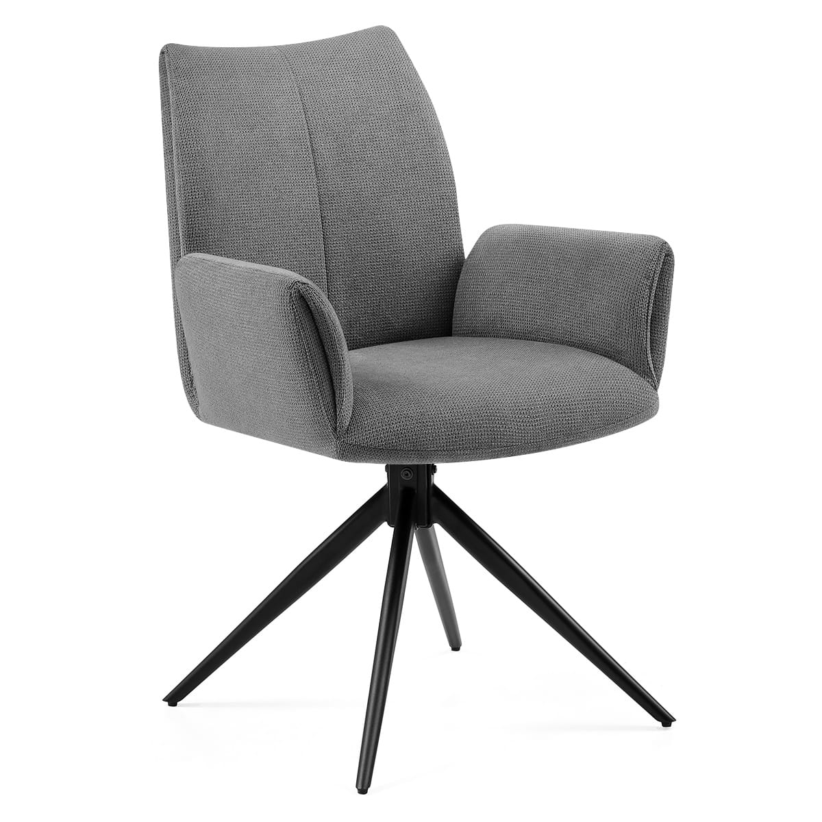 Sedia Tessuto con Braccioli - Neve Grigio