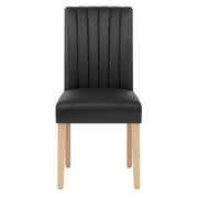 Silla Vera Pelle - Newbury Nero