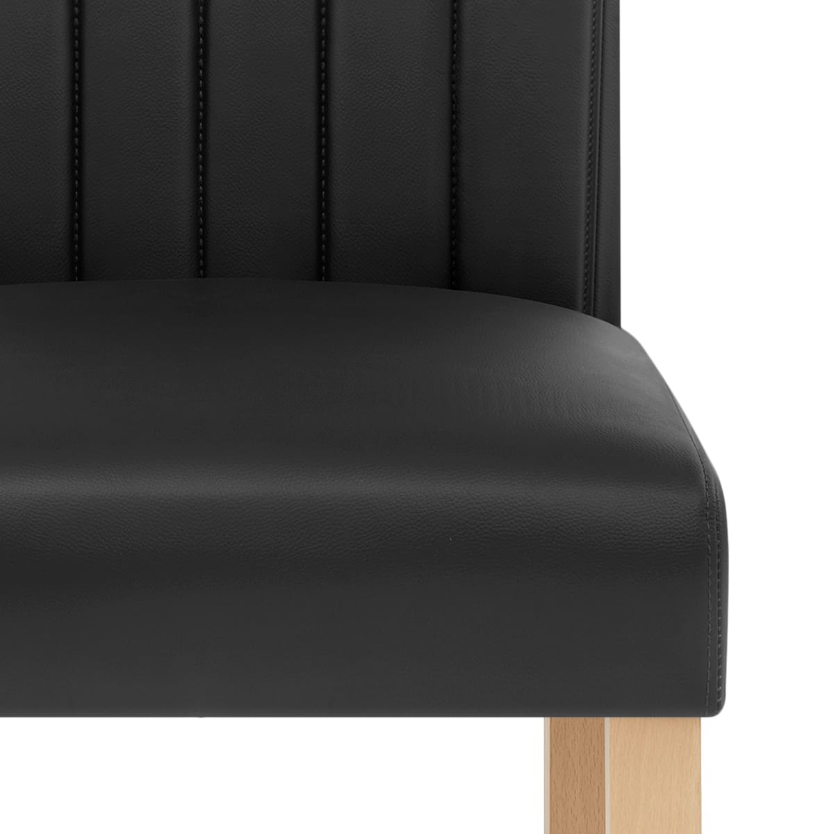 Silla Vera Pelle - Newbury Nero