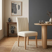 Silla Vera Pelle - Newbury Crema