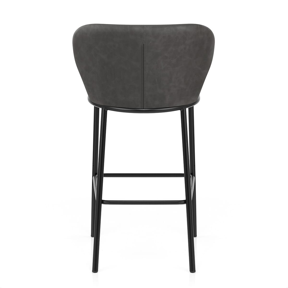 Sgabello Ecopelle - Odette Grigio scuro