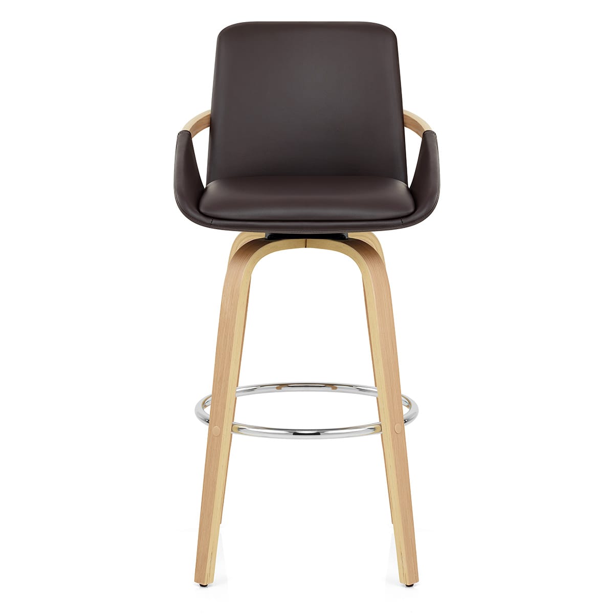Sgabello Finta Pelle - Ohio Marrone