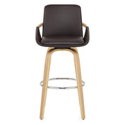 Sgabello Finta Pelle - Ohio Marrone