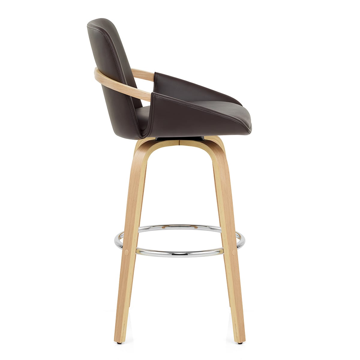 Sgabello Finta Pelle - Ohio Marrone