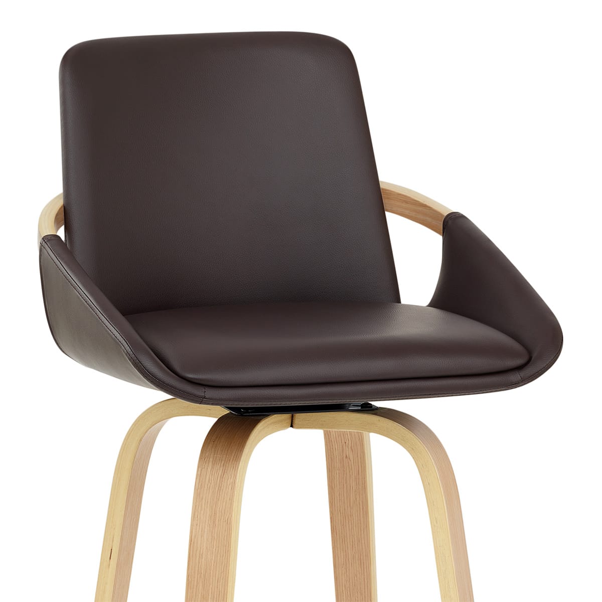 Sgabello Finta Pelle - Ohio Marrone