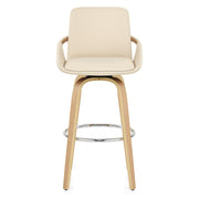 Sgabello Finta Pelle - Ohio Crema