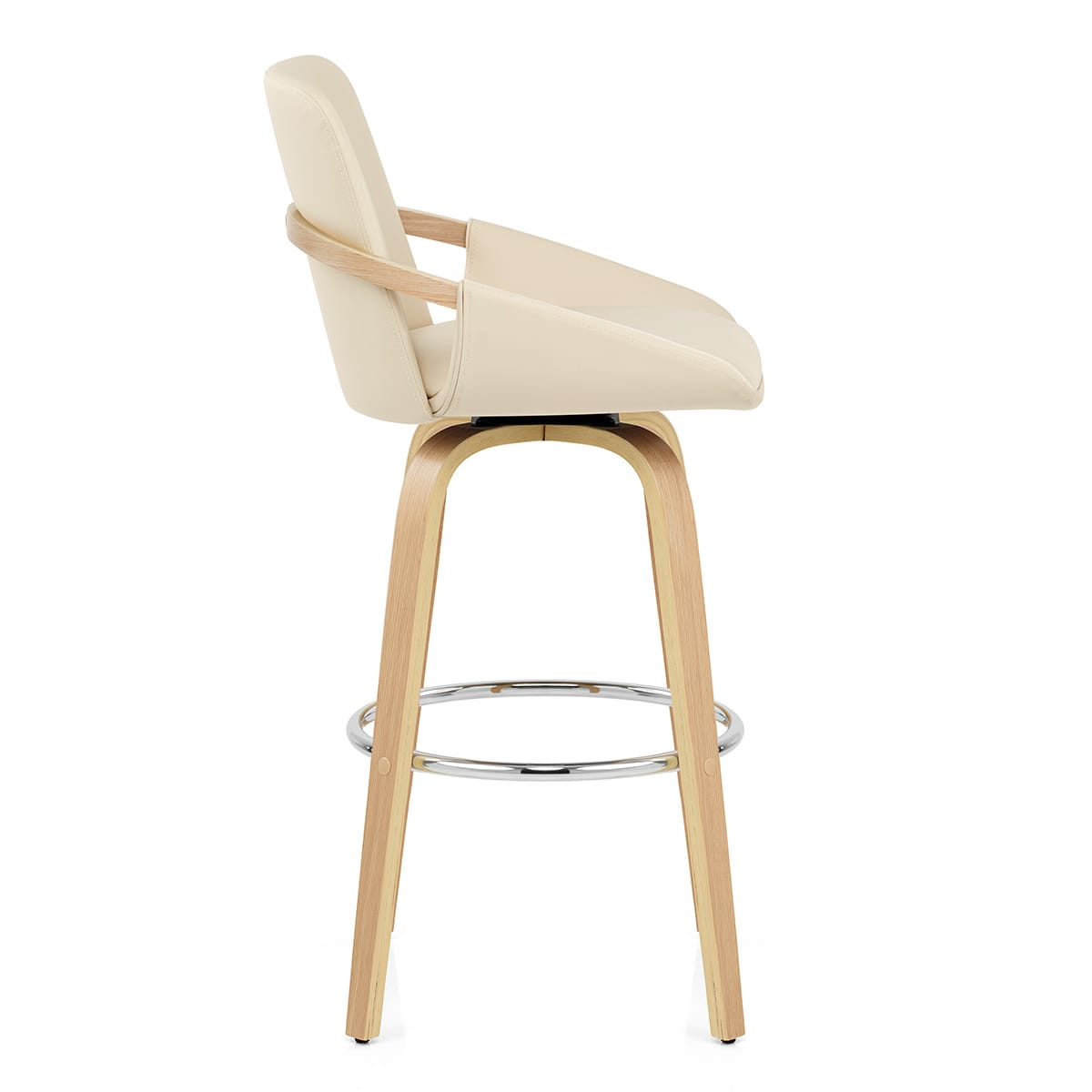 Sgabello Finta Pelle - Ohio Crema