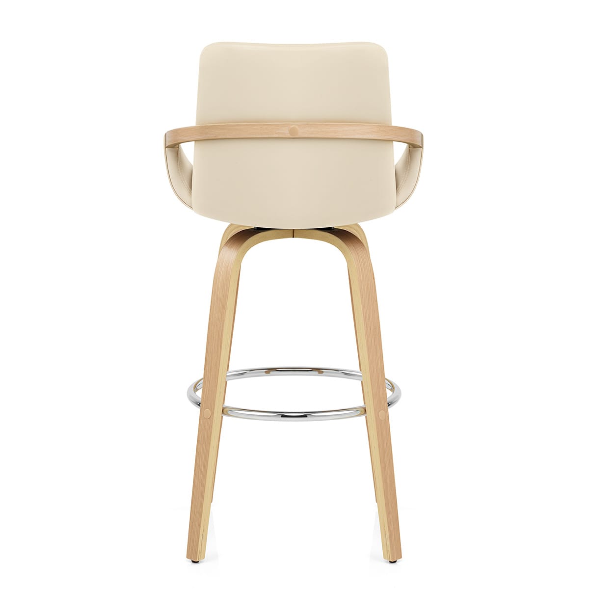 Sgabello Finta Pelle - Ohio Crema