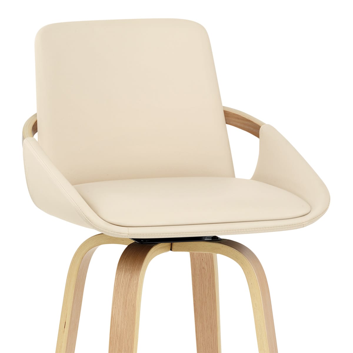 Sgabello Finta Pelle - Ohio Crema