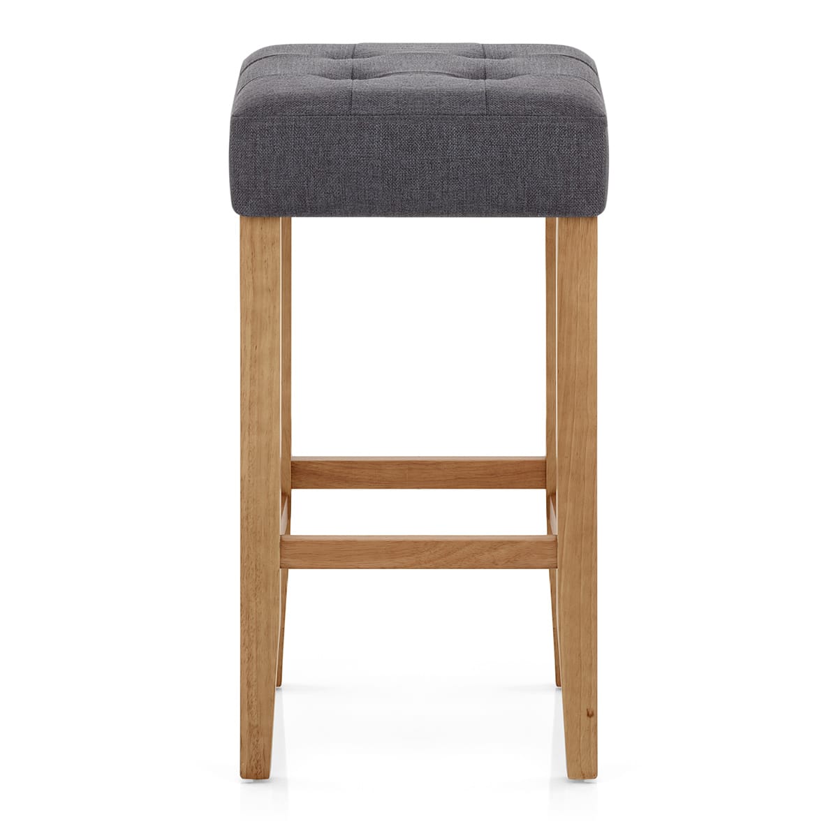 Sgabello Quercia Tessuto - Oliver Grigio scuro