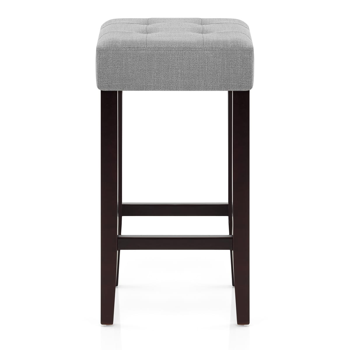 Sgabello Tessuto Legno - Oliver Grigio