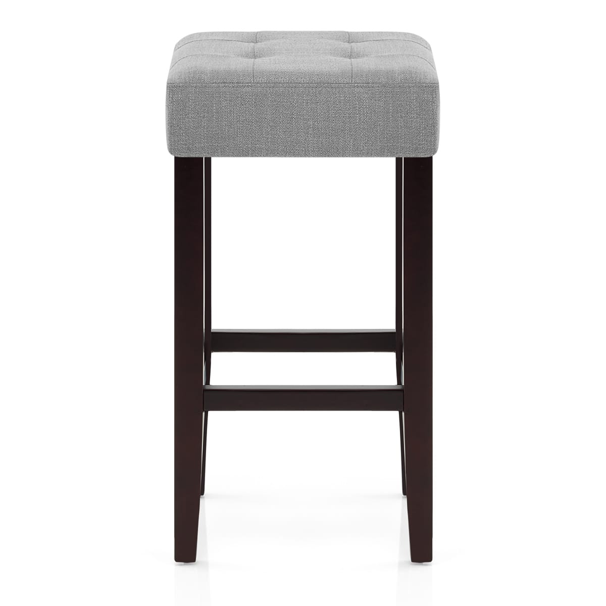 Sgabello Tessuto Legno - Oliver Grigio