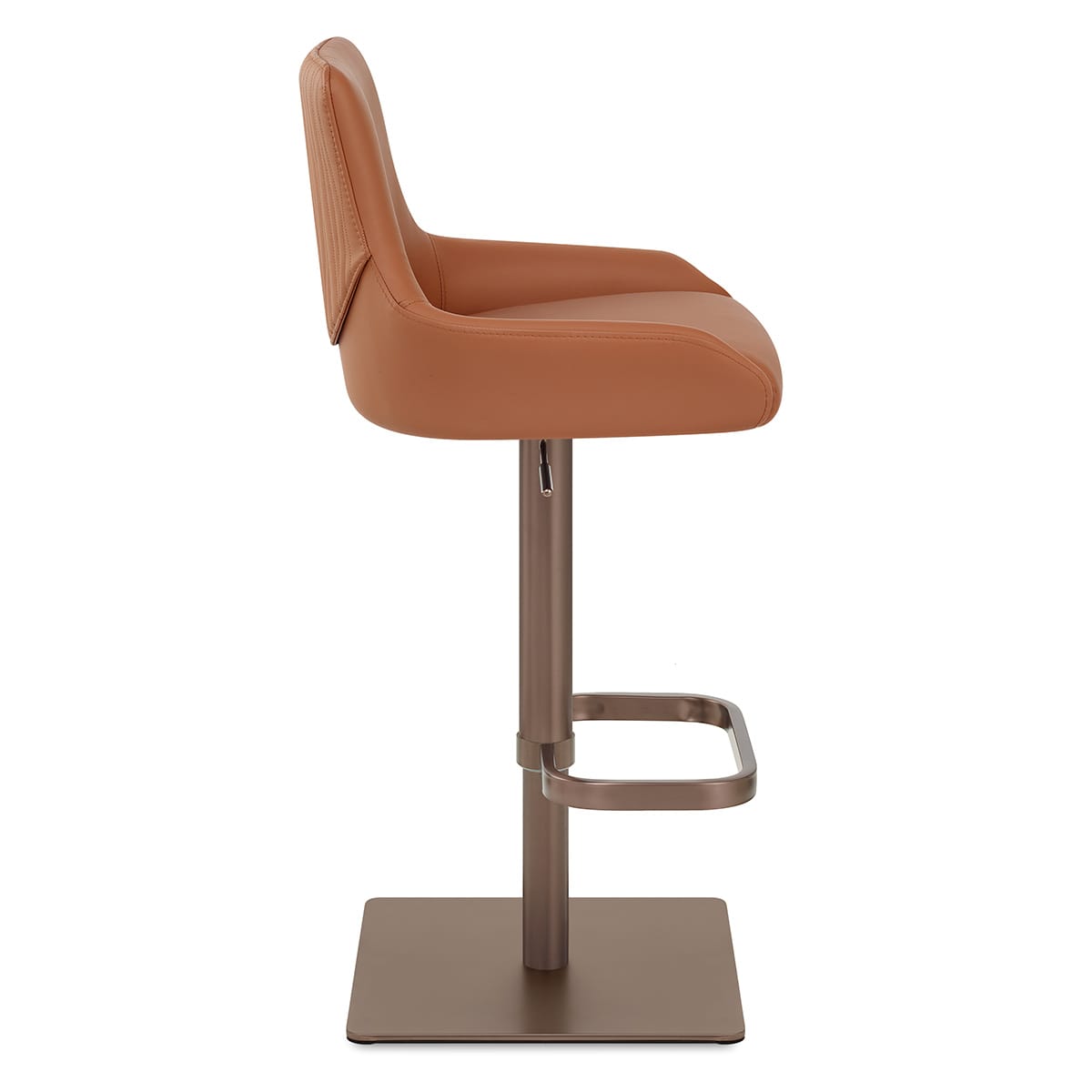 Sgabello Bronzo Spazzolato - Olivia Marrone