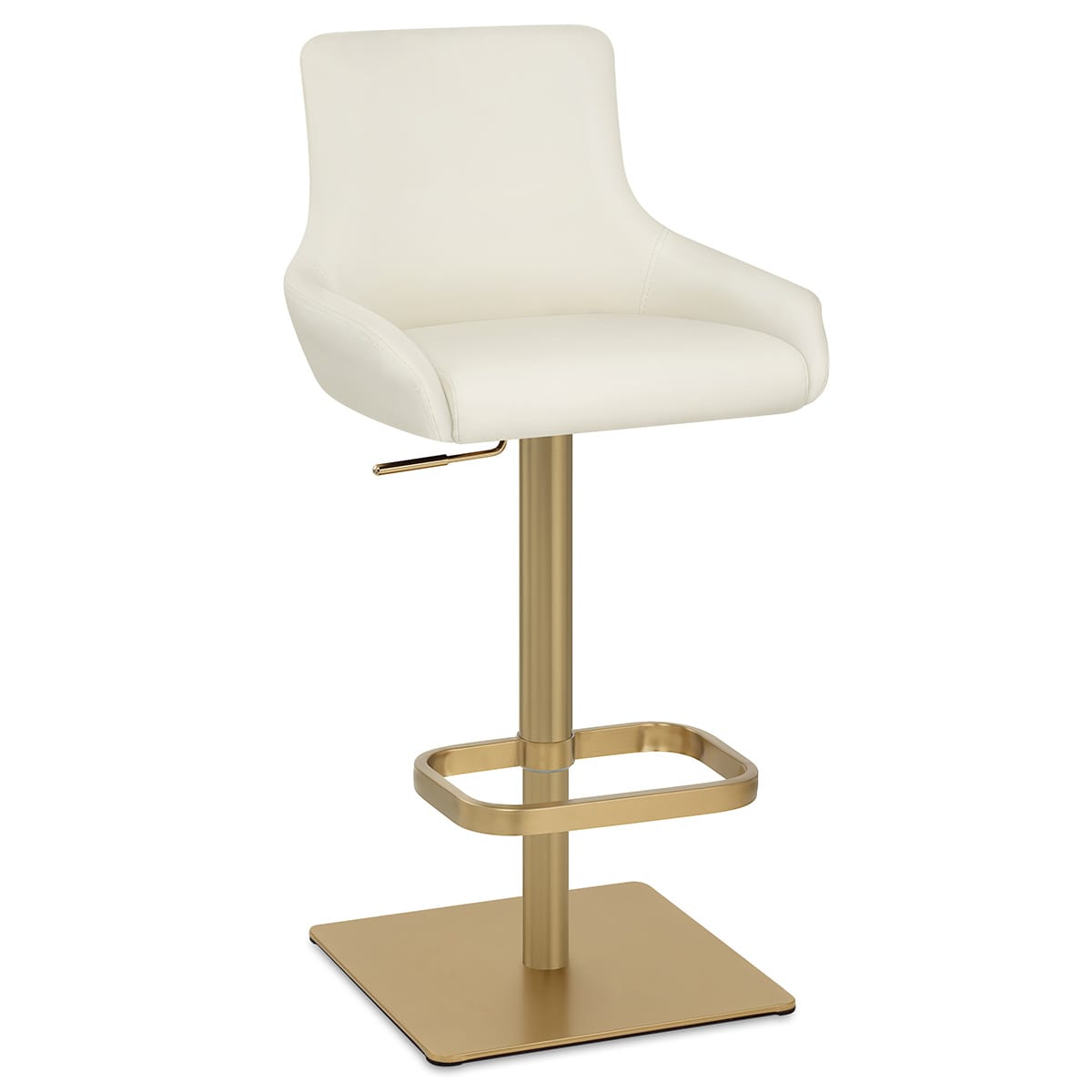 Sgabello Oro Spazzolato - Olivia Crema