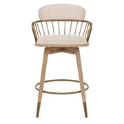 Sgabello Tessuto Legno - Opera Crema