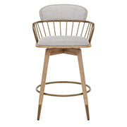 Sgabello Tessuto Legno - Opera Grigio