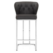 Sgabello Ecopelle - Oregon Grigio scuro