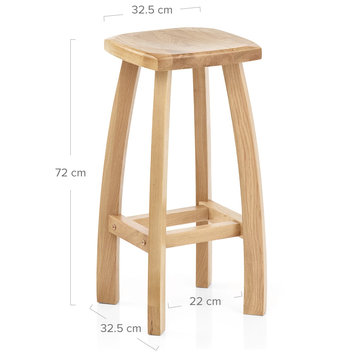 Sgabello Legno - Oslo Quercia Legno