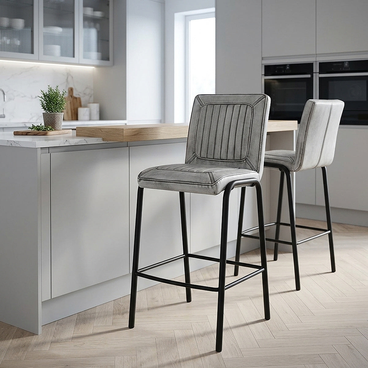 Sgabello Ecopelle - Osprey Bianco