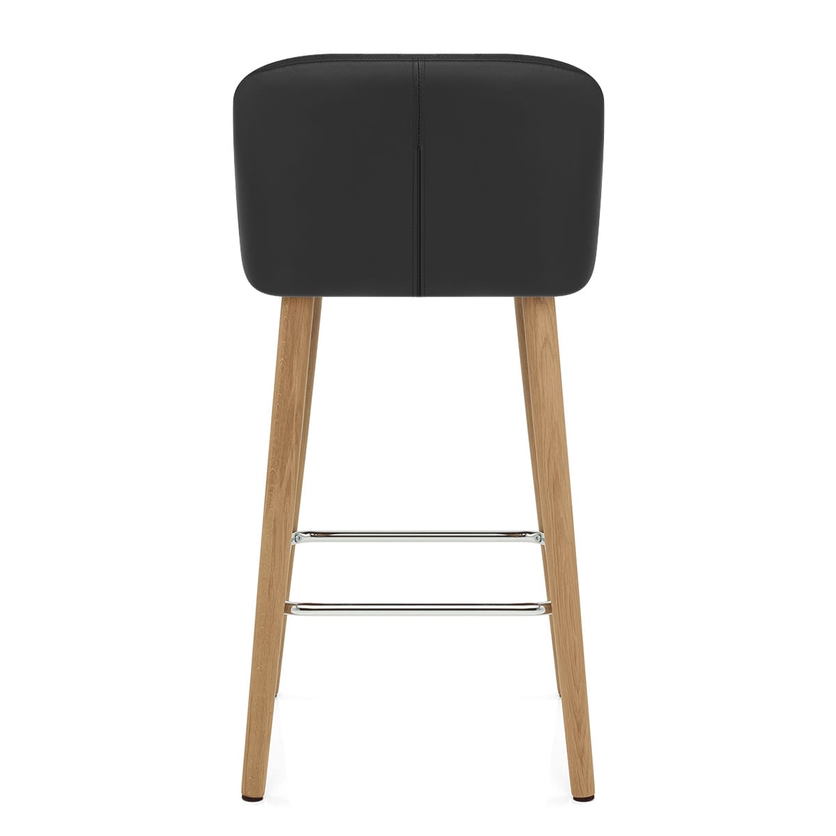 Sgabello Ecopelle Quercia - Pacific Nero