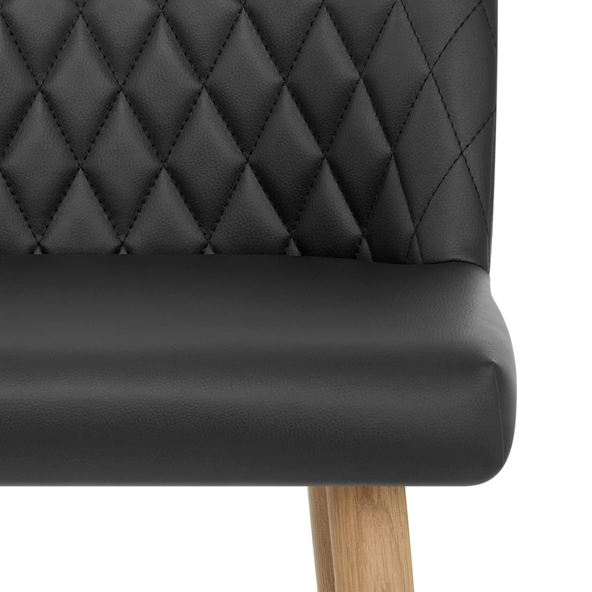 Sgabello Ecopelle Quercia - Pacific Nero