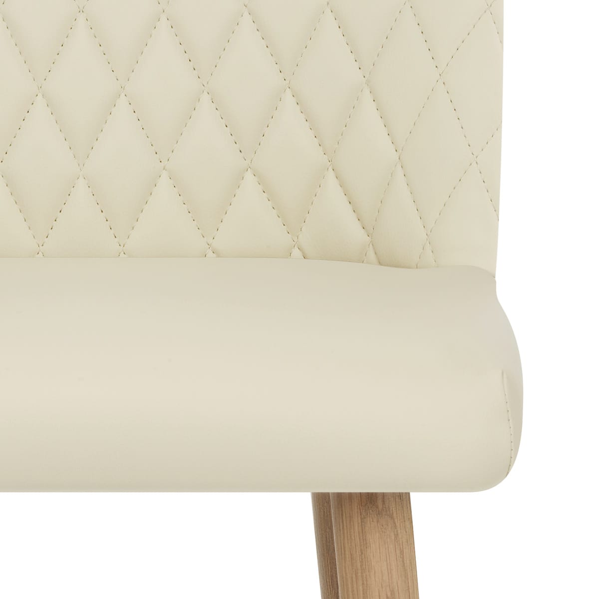 Sgabello Ecopelle Quercia - Pacific Crema