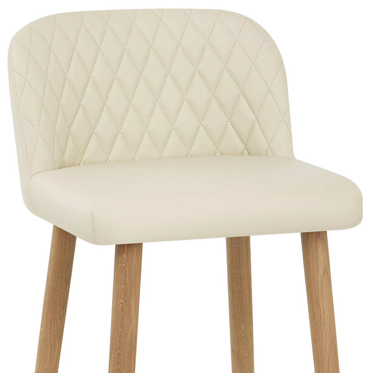 Sgabello Ecopelle Quercia - Pacific Crema