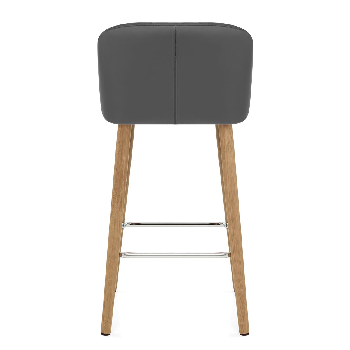 Sgabello Ecopelle Quercia - Pacific Grigio