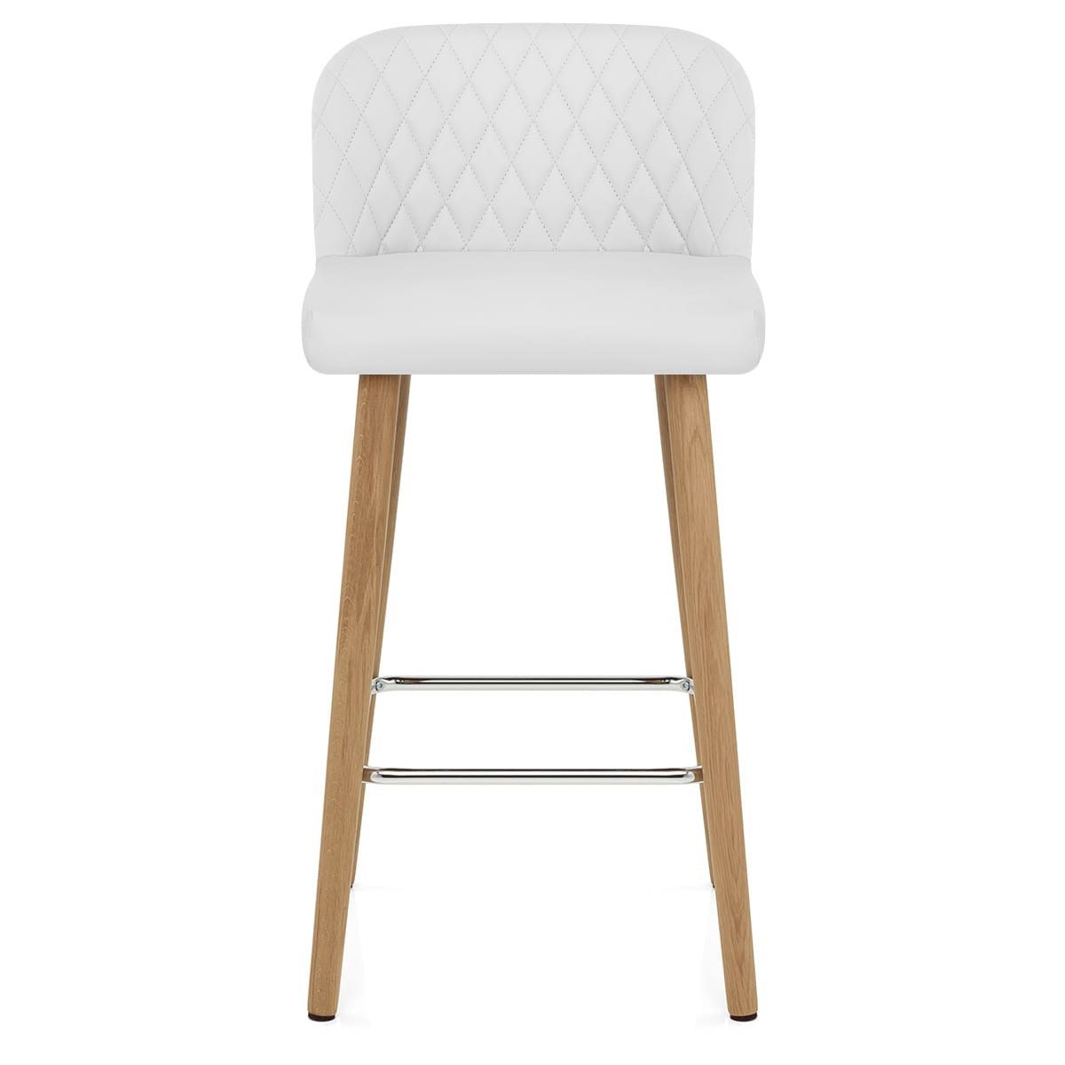 Sgabello Ecopelle Quercia - Pacific Bianco